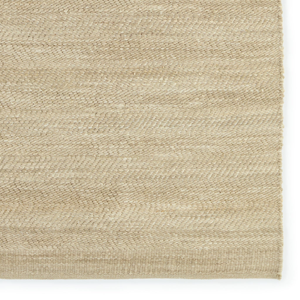 Kate Lester + Jaipur Living Esdras Handmade Solid Beige/ Gray Area Rug (2'X3')