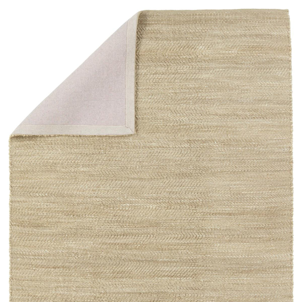 Kate Lester + Jaipur Living Esdras Handmade Solid Beige/ Gray Area Rug (8'X10')