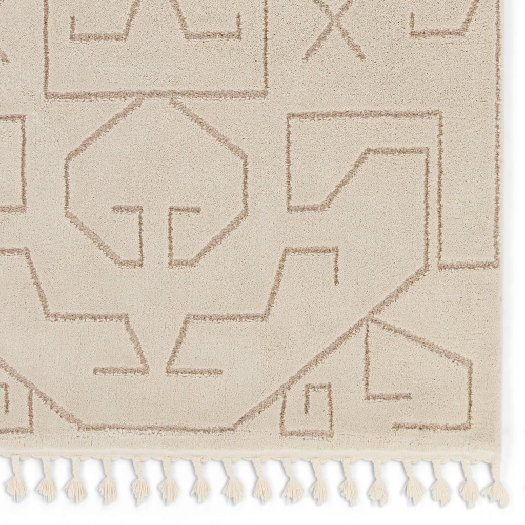 Vibe By Jaipur Living Cree Geometric Ivory/ Beige Area Rug (8'10"X12')