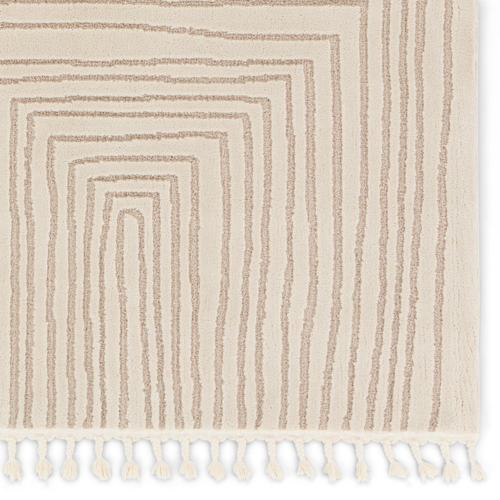 Vibe By Jaipur Living Fantana Striped Ivory/ Beige Area Rug (5'X7')