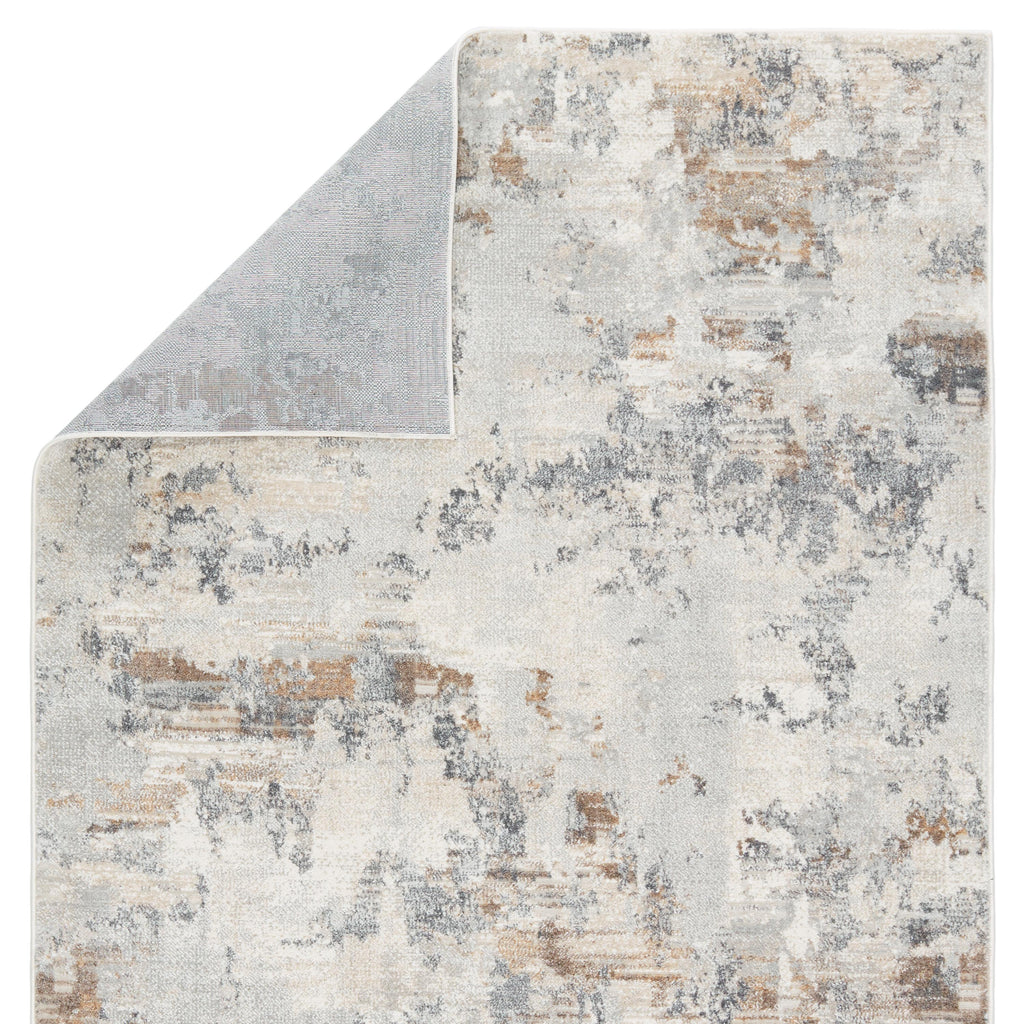 Vibe By Jaipur Living Louna Abstract Light Gray/ Gold Runner Rug (3'X10')