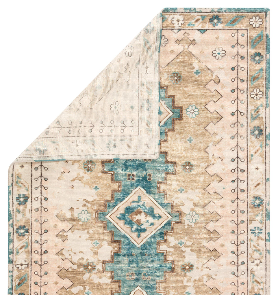 Jaipur Living Pathos Hand-Knotted Medallion Pink/ Blue Area Rug (8'X11')