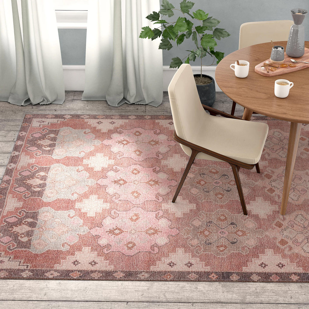 Vibe By Jaipur Living Chilton Medallion Pink/ Brown Area Rug (9'X12')