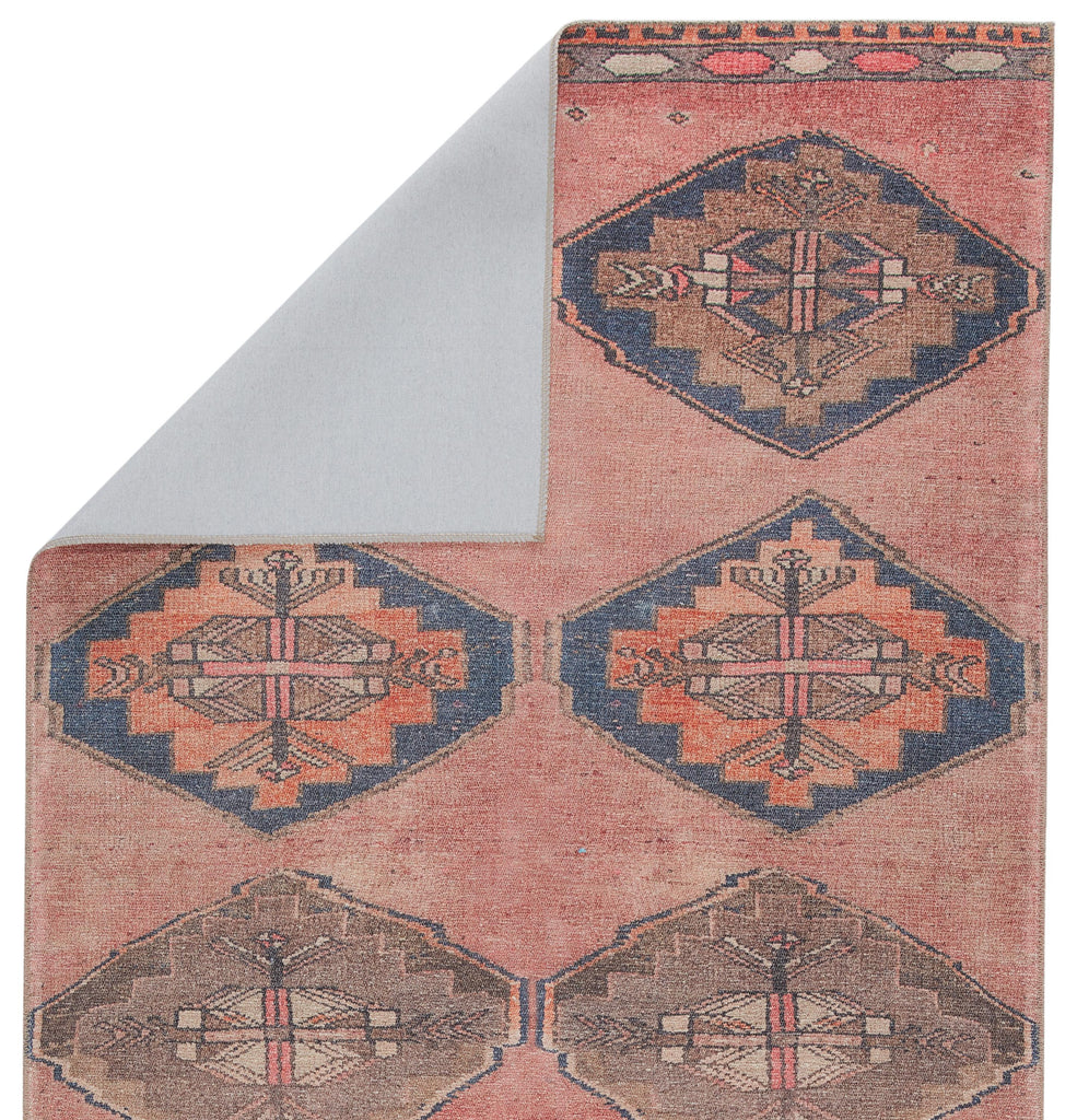 Vibe By Jaipur Living Mirta Medallion Pink/ Blue Runner Rug (2'6"X12')