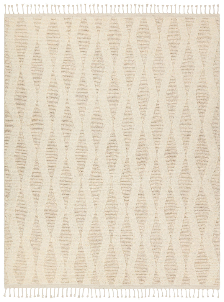 Jaipur Living Ela Hand-Knotted Trellis Cream Area Rug (8'X10')