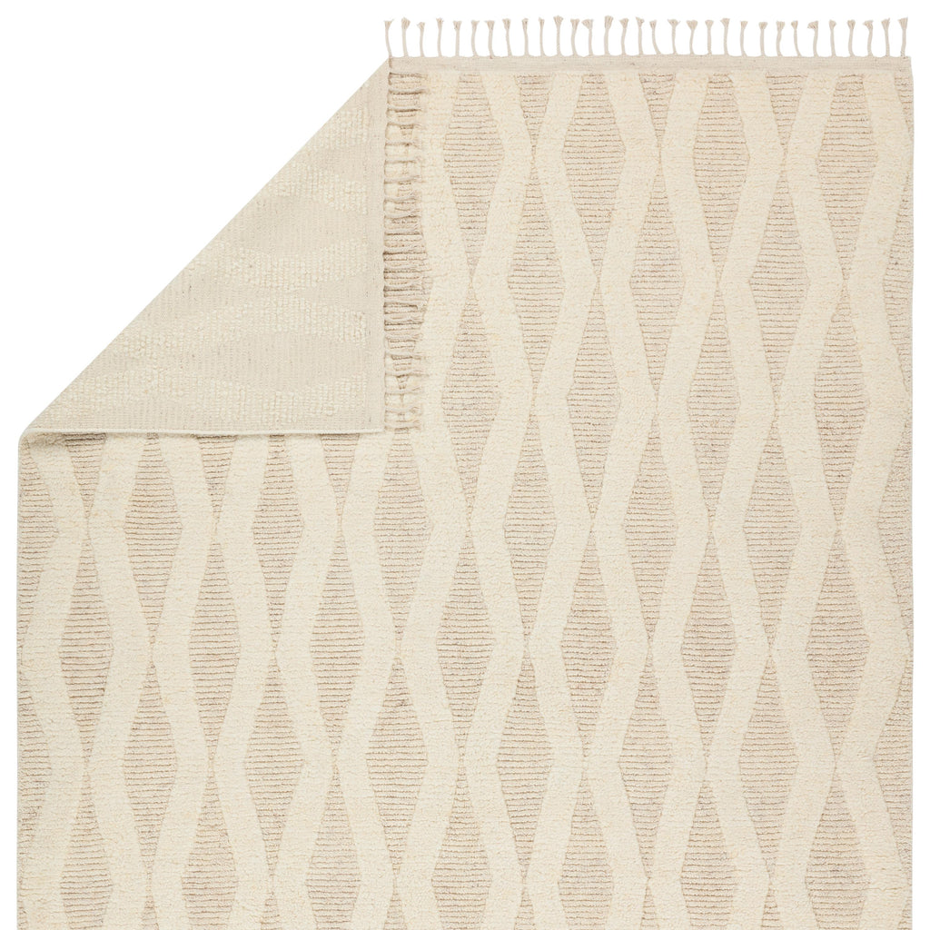 Jaipur Living Ela Hand-Knotted Trellis Cream Area Rug (8'X10')