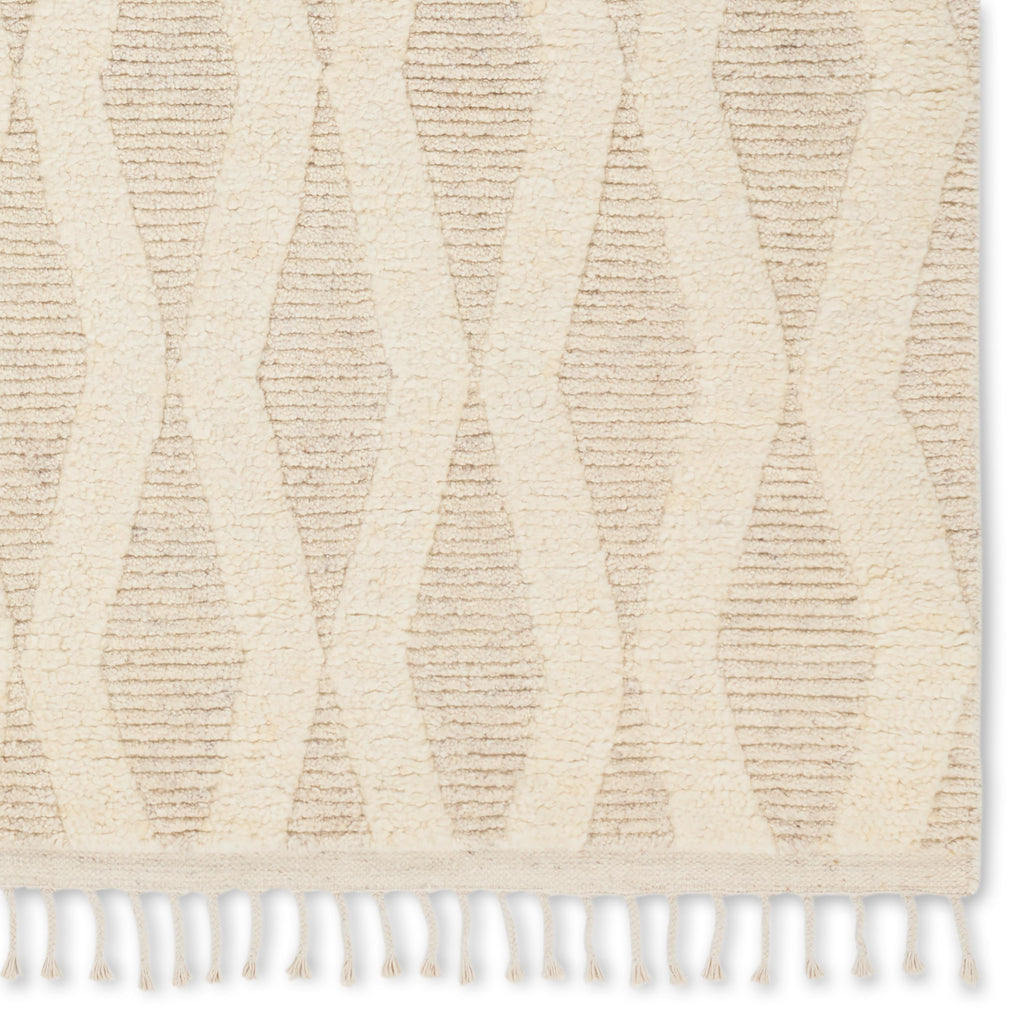 Jaipur Living Ela Hand-Knotted Trellis Cream Area Rug (8'X10')