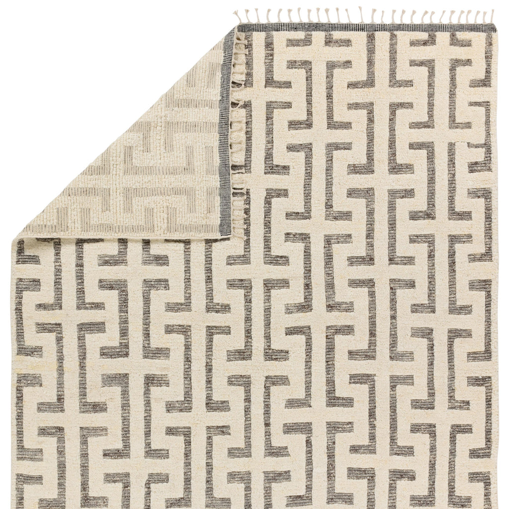 Jaipur Living Semra Hand-Knotted Geometric Cream/ Gray Area Rug (8'X10')