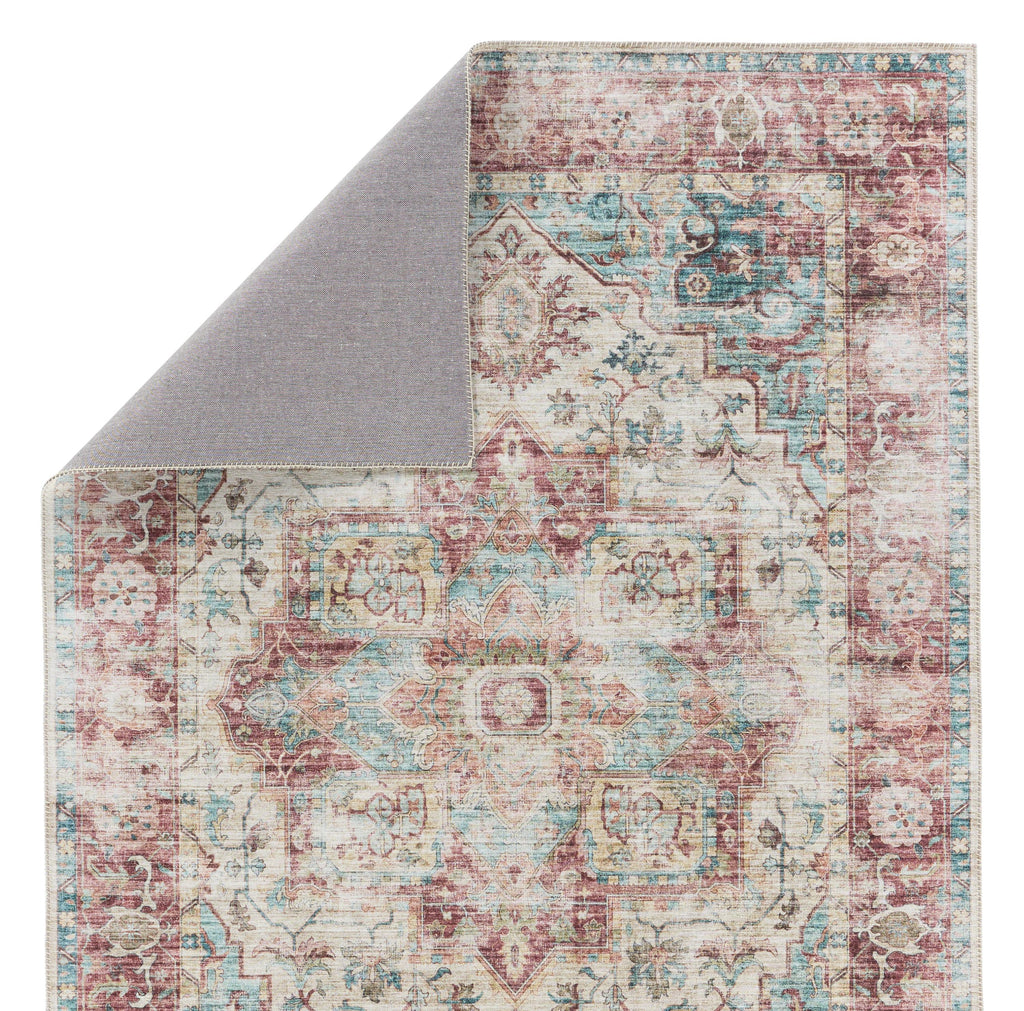 Vibe By Jaipur Living Vandran Medallion Dark Red/ Teal Area Rug (9'X12')