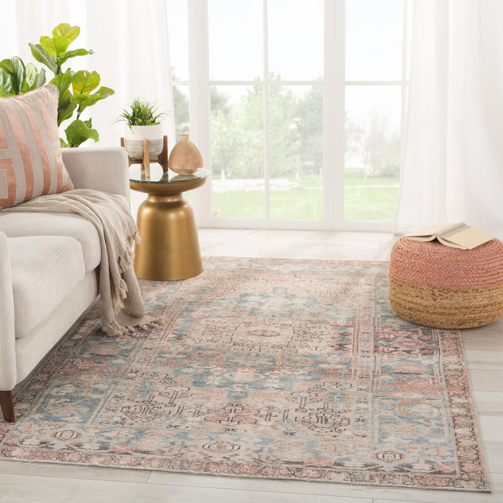 Jaipur Living Geonna Medallion Blue/ Beige Runner Rug (2'6"X7'6")