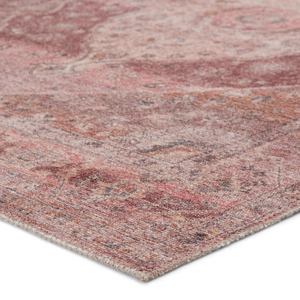 Jaipur Living Ozan Medallion Pink/ Burgundy Area Rug (9'X12')