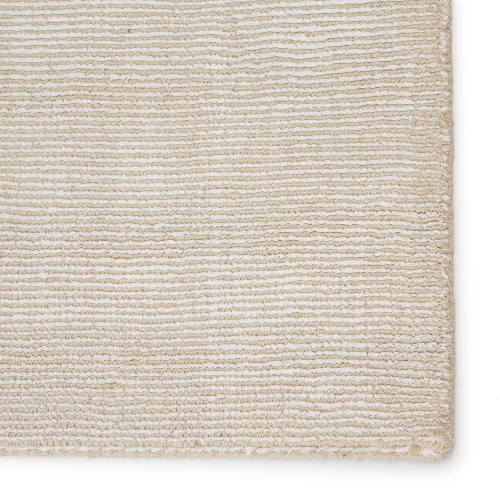 Jaipur Living Kelle Handmade Solid White/ Beige Area Rug (5'X8')