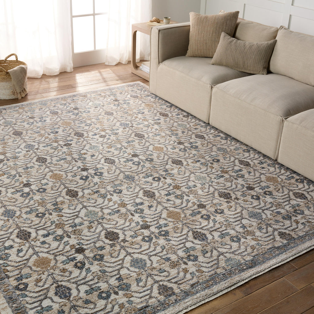 Jaipur Living Primrose Trellis Blue/ Gold Area Rug (8'X10')