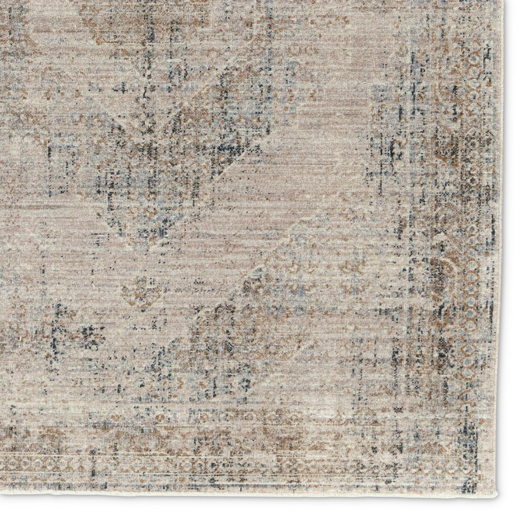 Vibe By Jaipur Living Emory Medallion Taupe/ Blue Area Rug (5'X7'6")