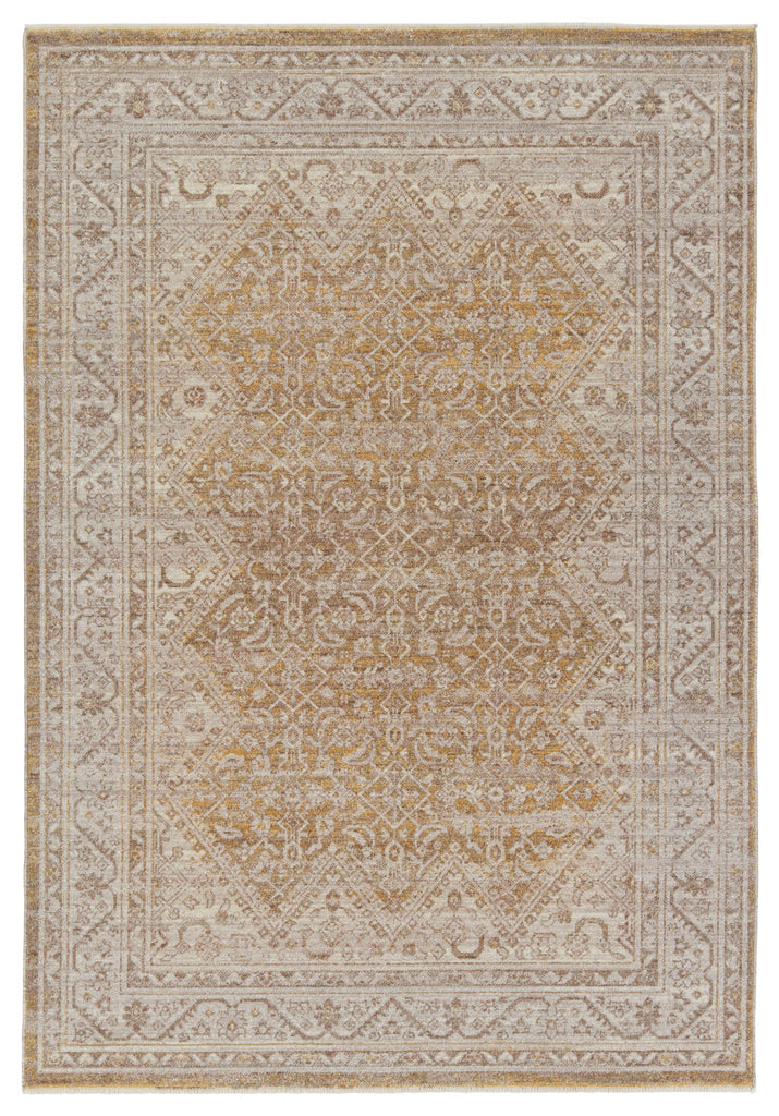 Vibe By Jaipur Living Harriet Medallion Gold/ Light Gray Area Rug (4'X5'2")