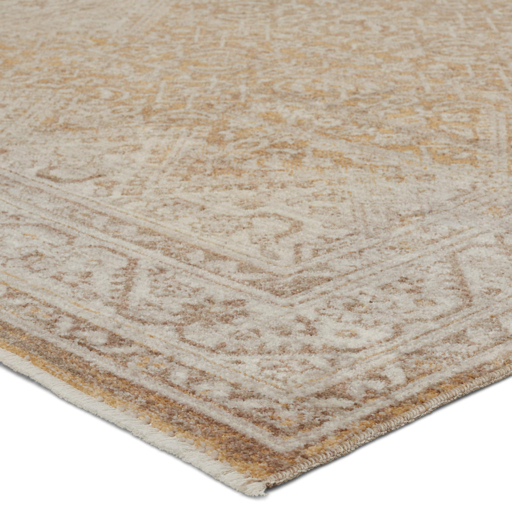 Vibe By Jaipur Living Harriet Medallion Gold/ Light Gray Area Rug (4'X5'2")