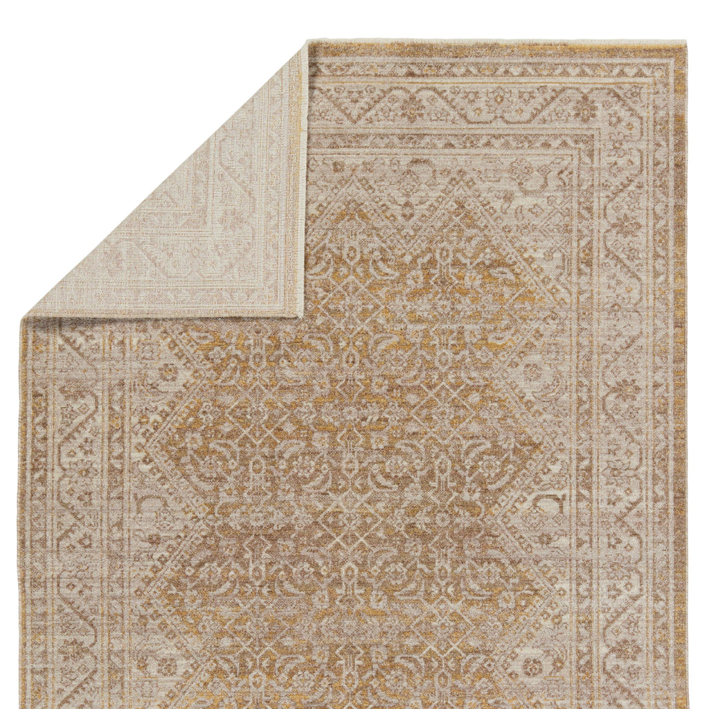 Vibe By Jaipur Living Harriet Medallion Gold/ Light Gray Area Rug (4'X5'2")