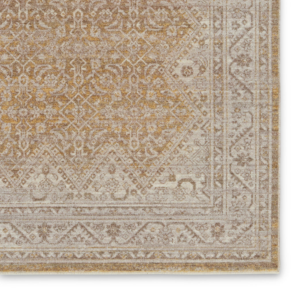 Vibe By Jaipur Living Harriet Medallion Gold/ Light Gray Area Rug (4'X5'2")