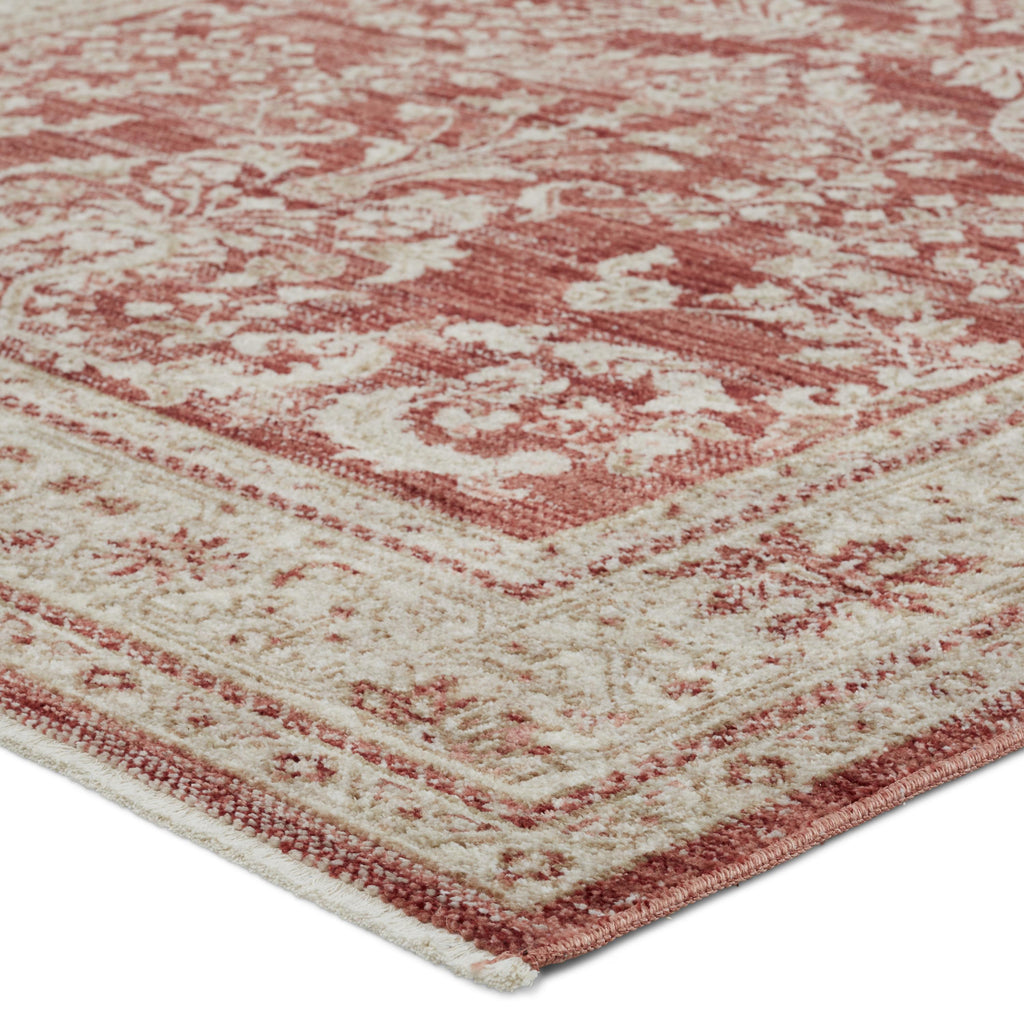 Vibe By Jaipur Living Katarina Floral Red/ Light Gray Area Rug (10'X14')