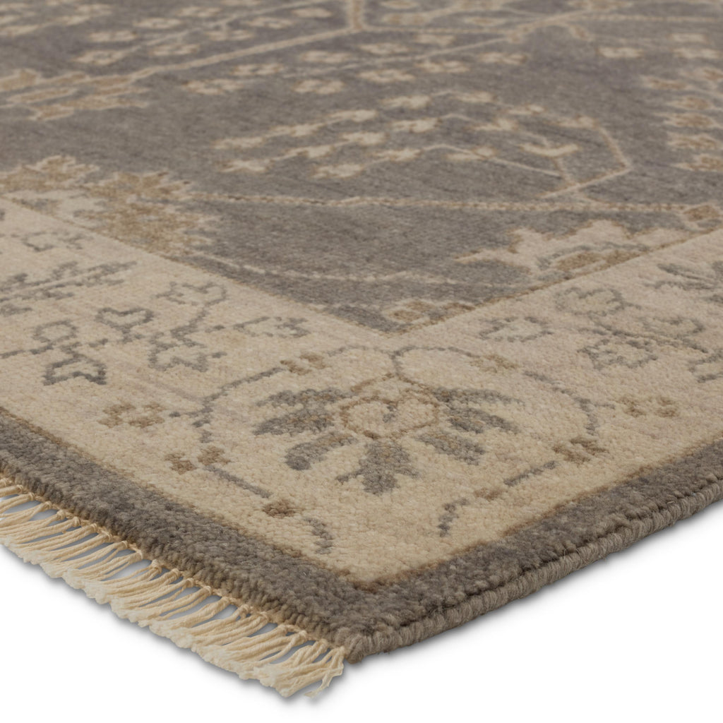 Jaipur Living Reagan Hand-Knotted Bordered Gray/ Beige Area Rug (2'X3')