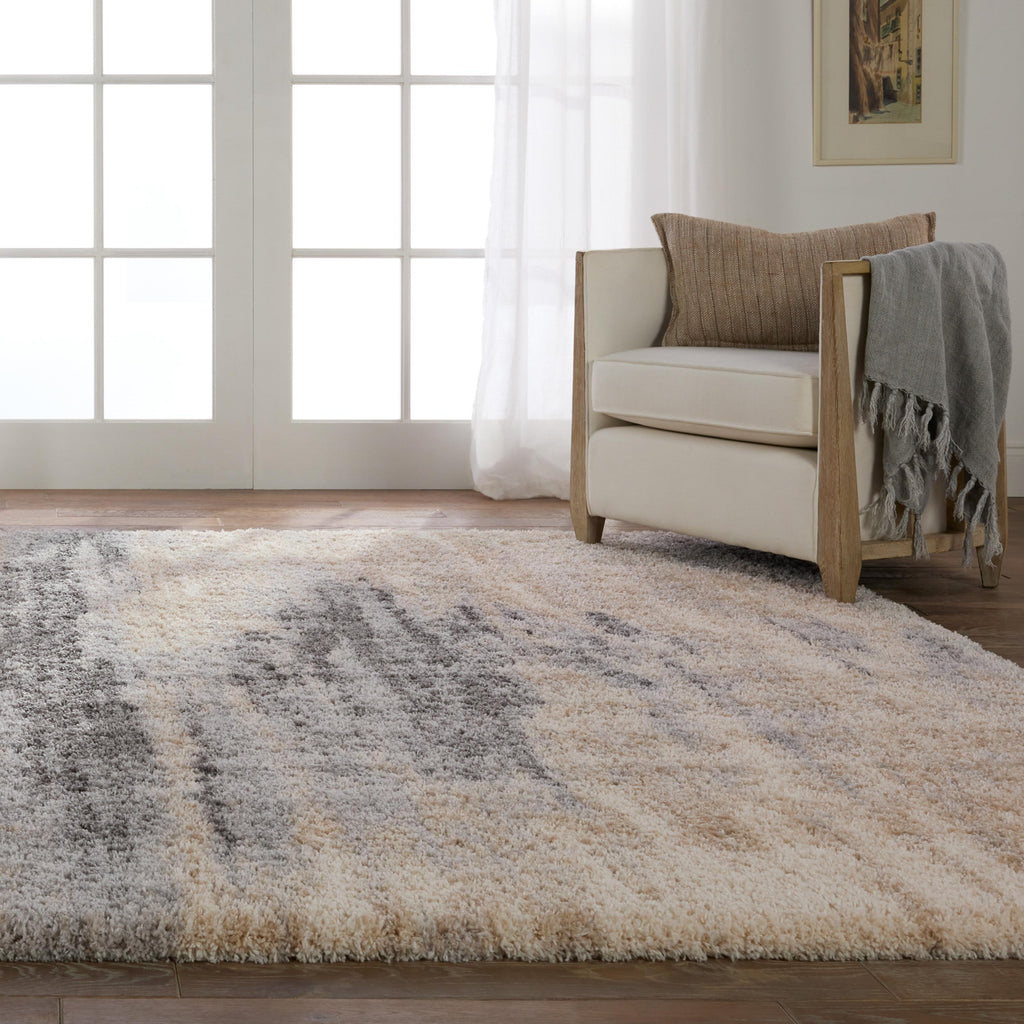 Jaipur Living Triton Abstract Gray/ Cream Area Rug (5'3"X7'7")