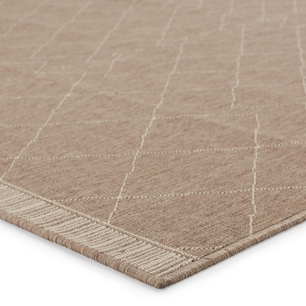 Vibe By Jaipur Living Almasi Indoor/ Outdoor Trellis Dark Taupe/ Beige Area Rug (8'X10')