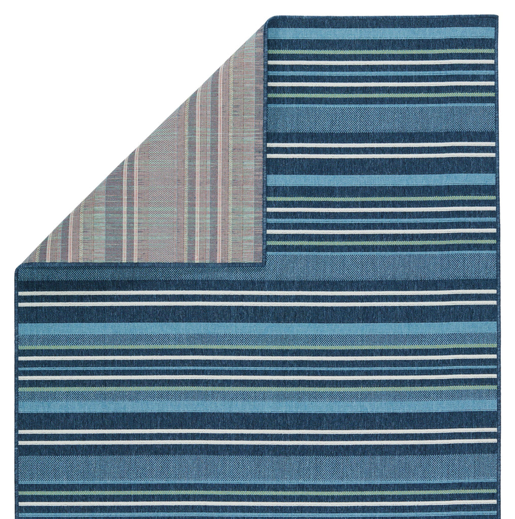 Vibe By Jaipur Living Elara Indoor/ Outdoor Striped Blue/ Green Area Rug (5'X8')