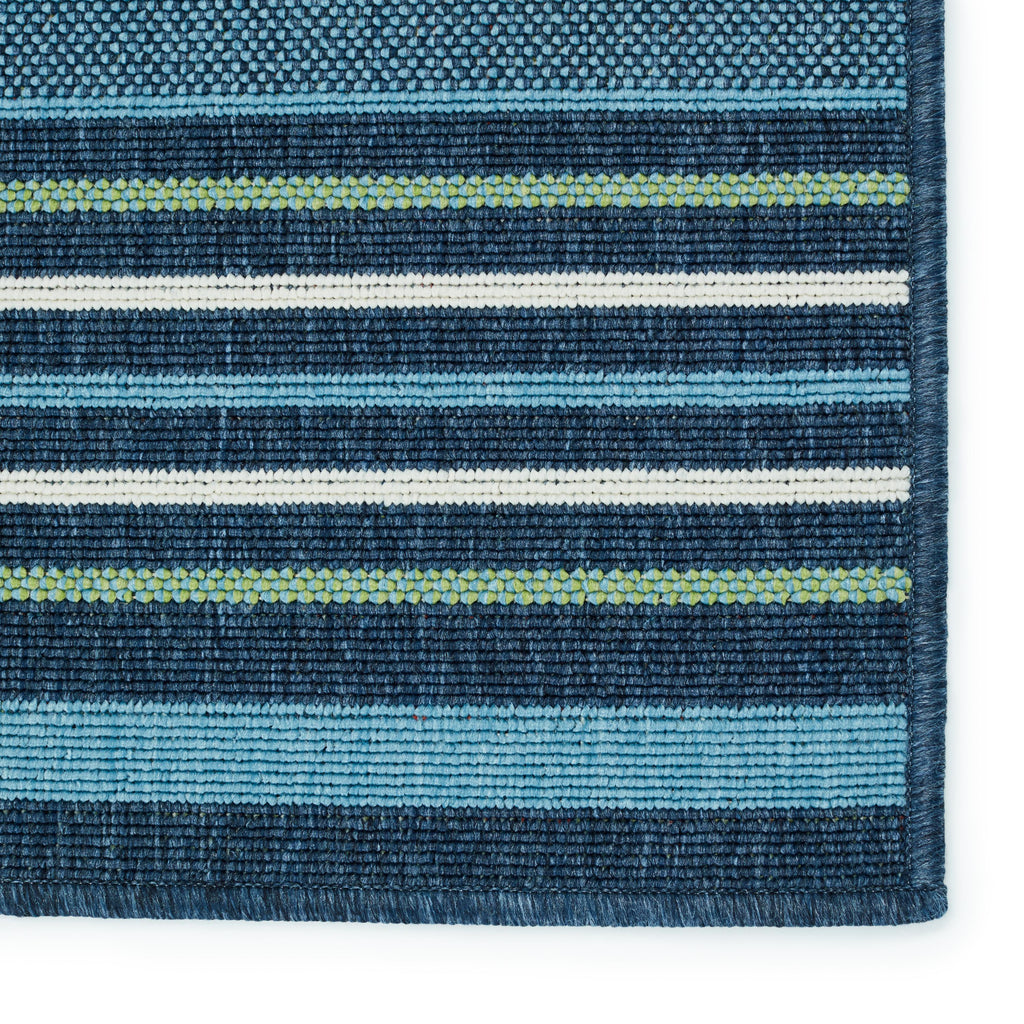Vibe By Jaipur Living Elara Indoor/ Outdoor Striped Blue/ Green Area Rug (5'X8')