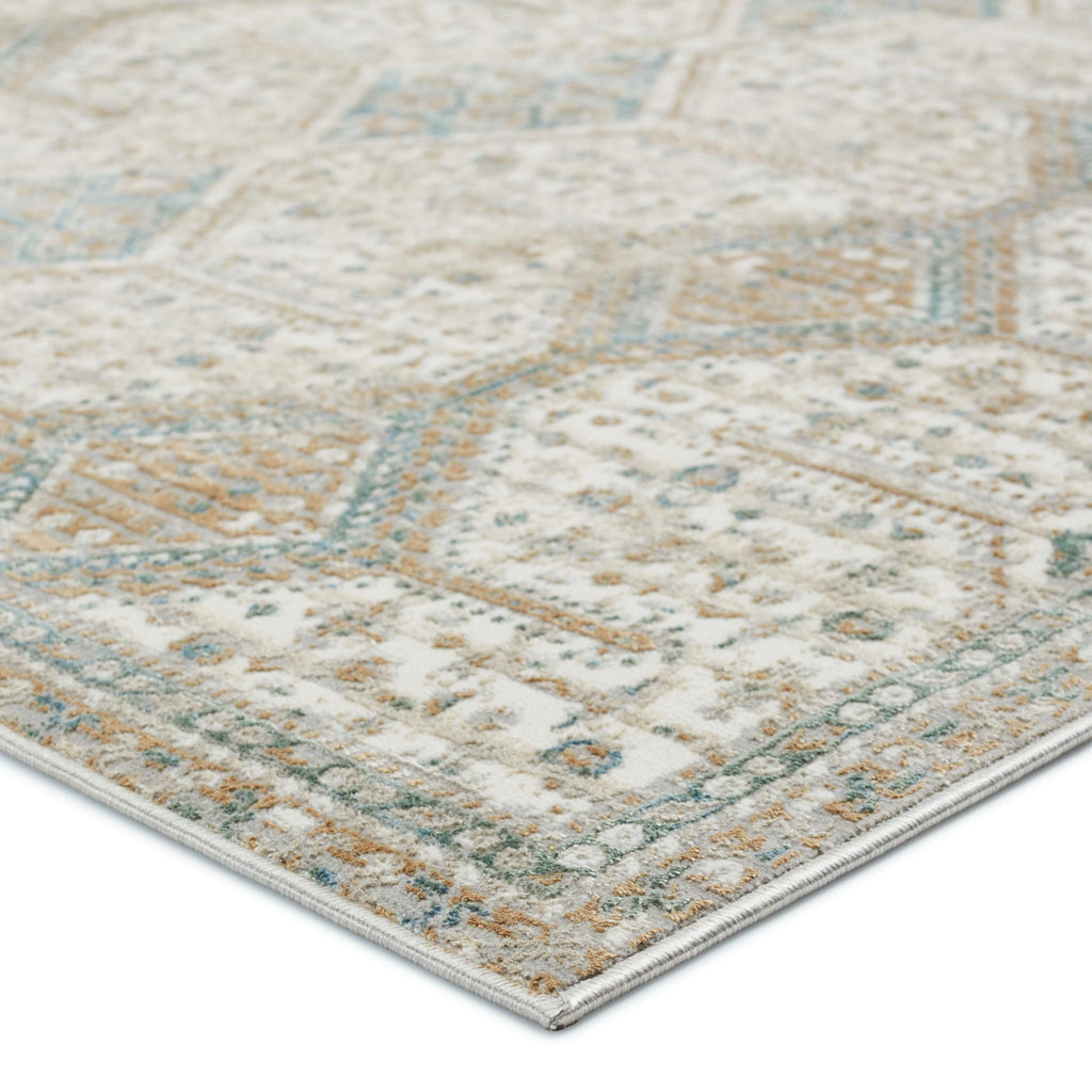 Vibe By Jaipur Living Roane Trellis Gold/ Light Blue Area Rug (9'10"X14')