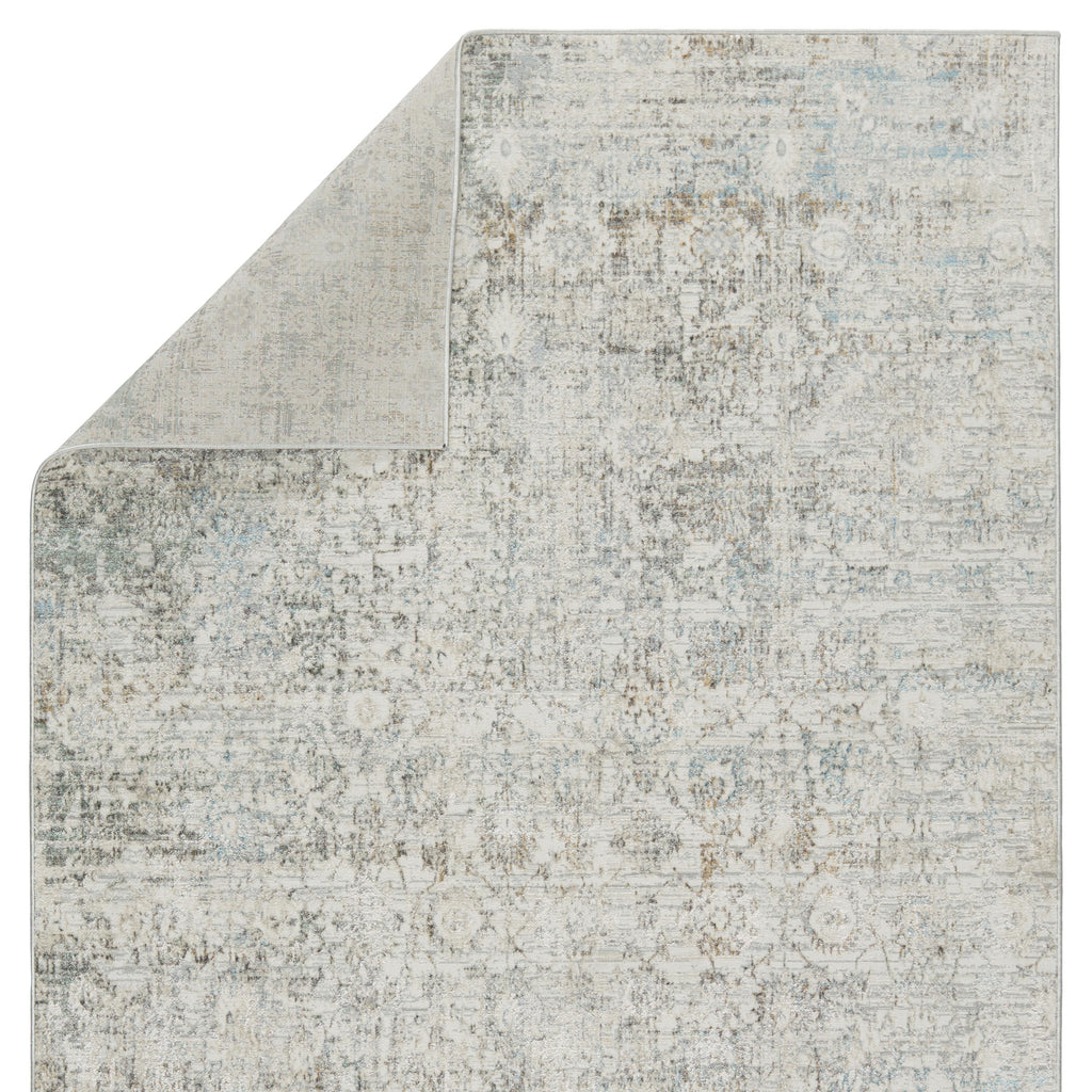 Vibe By Jaipur Living Kenrick Floral Gray/ Light Blue Area Rug (9'10"X14')