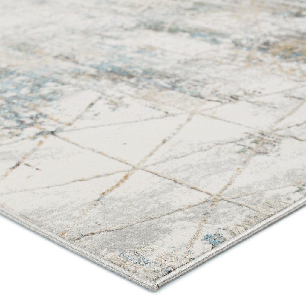 Vibe By Jaipur Living Arya Trellis Gray/ Light Blue Area Rug (7'10"X10')