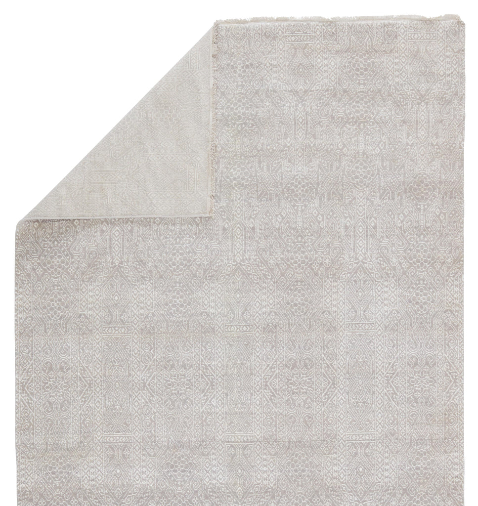 Jaipur Living Bram Tribal Light Gray/ Ivory Area Rug (9'X12')