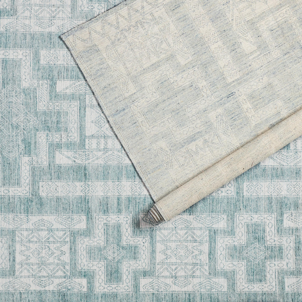 Jaipur Living Cirus Hand-Knotted Geometric Light Blue/ Ivory Area Rug (6'X9')