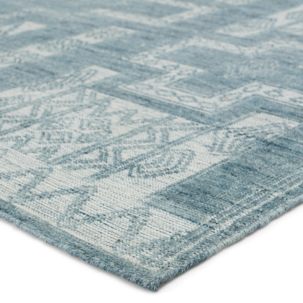 Jaipur Living Cirus Hand-Knotted Geometric Blue/ Ivory Area Rug (10'X14')