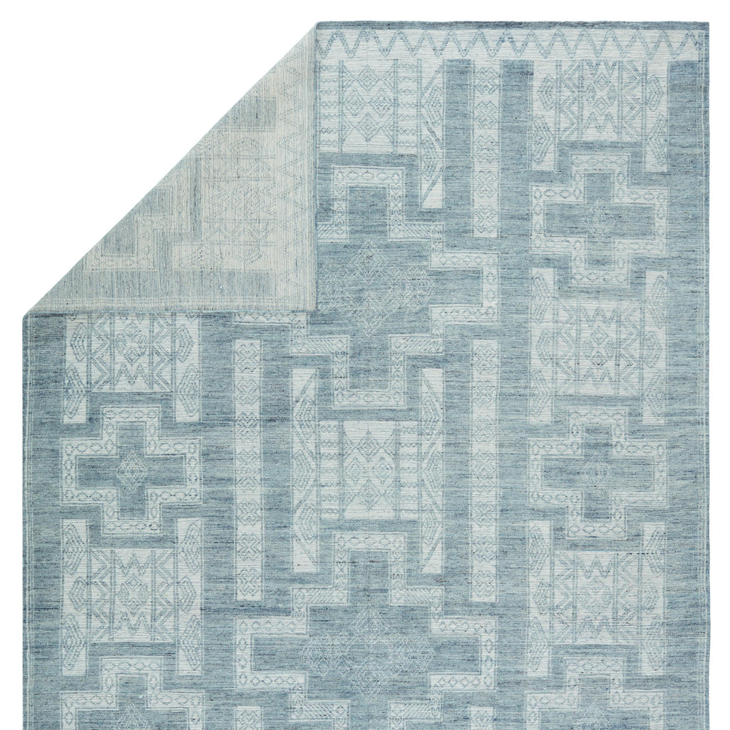 Jaipur Living Cirus Hand-Knotted Geometric Blue/ Ivory Area Rug (10'X14')