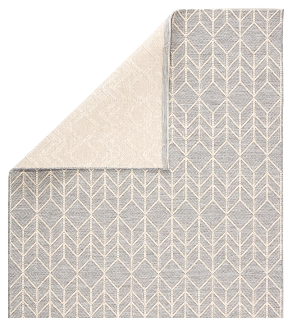 Jaipur Living Galloway Indoor/ Outdoor Chevron Gray/ Cream Area Rug (4'X5'7")