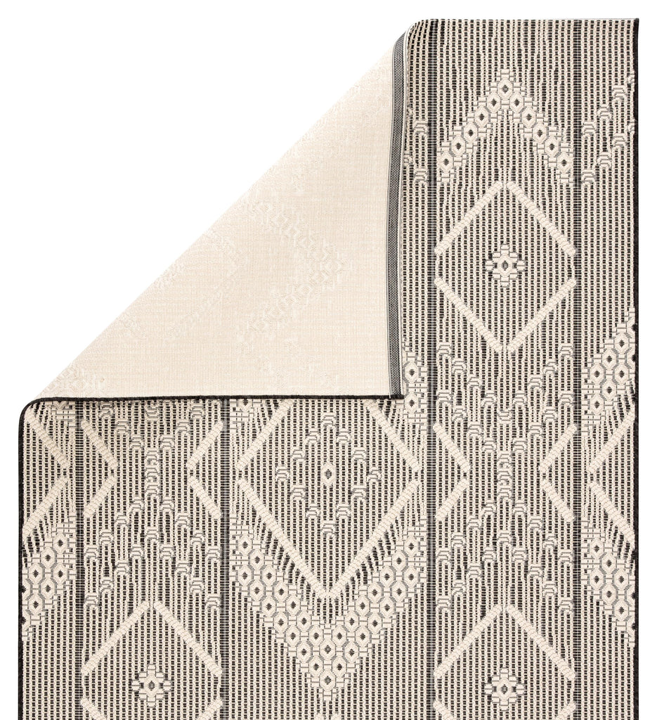 Jaipur Living Shiloh Indoor/ Outdoor Tribal Dark Gray/ Cream Area Rug (7'10"X10'10")