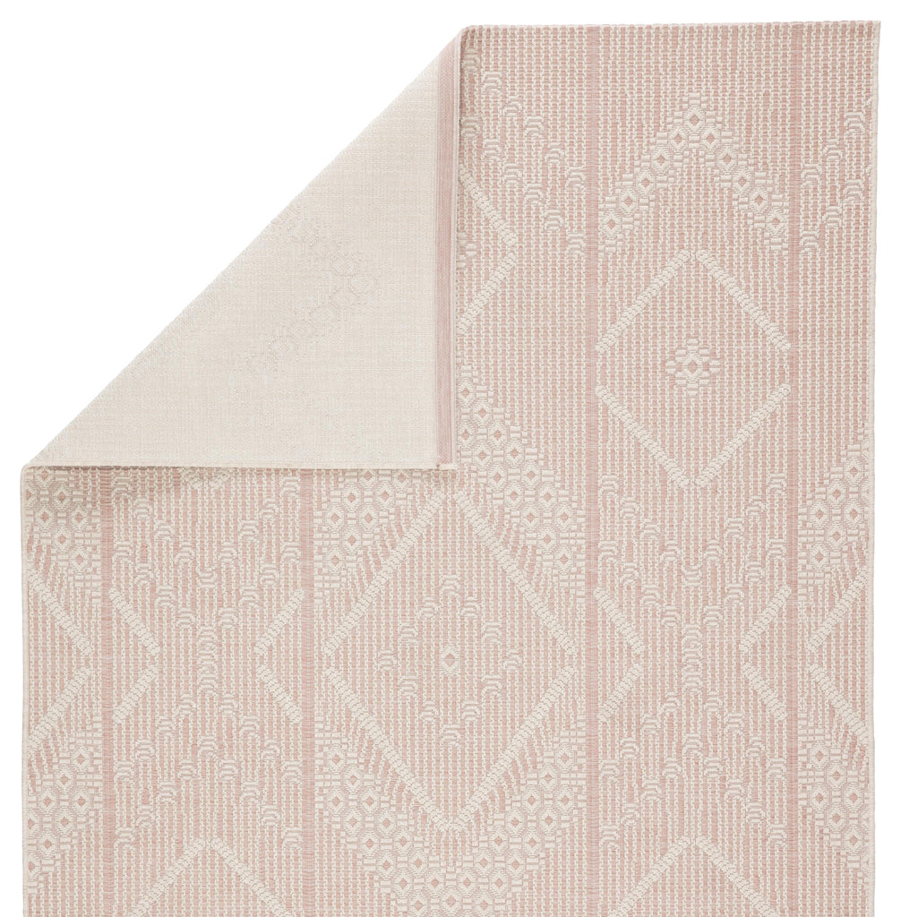 Jaipur Living Shiloh Indoor/ Outdoor Tribal Light Pink/ Cream Area Rug (7'10"X10'10")