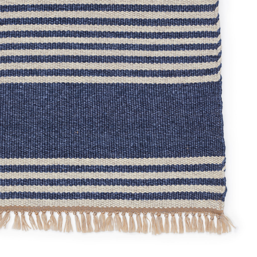 Vibe By Jaipur Living Strand Indoor/ Outdoor Striped Blue/ Beige Area Rug (2'X3')