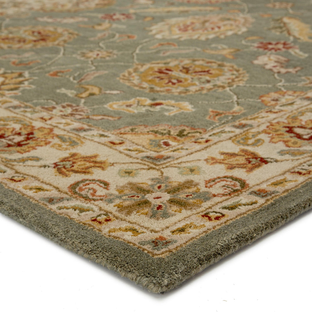 Jaipur Living Callisto Handmade Floral Green/ Beige Area Rug (5'X8')