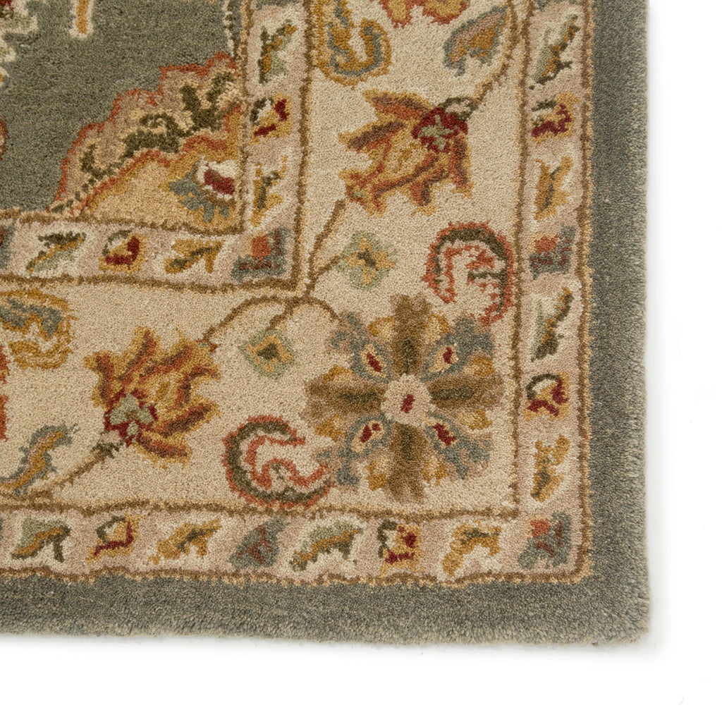 Jaipur Living Callisto Handmade Floral Green/ Beige Area Rug (5'X8')