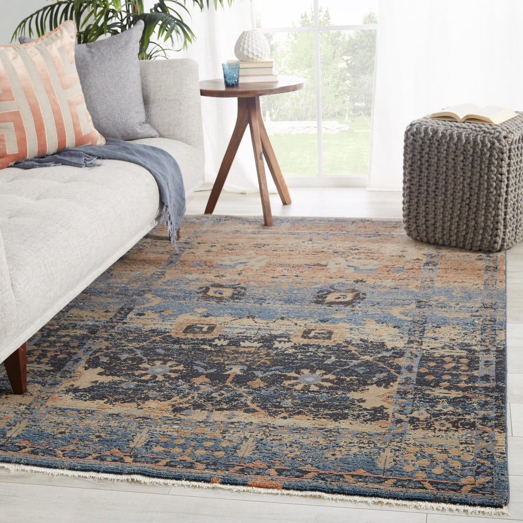 Vibe By Jaipur Living Caruso Oriental Blue/ Taupe Runner Rug (2'6"X12')