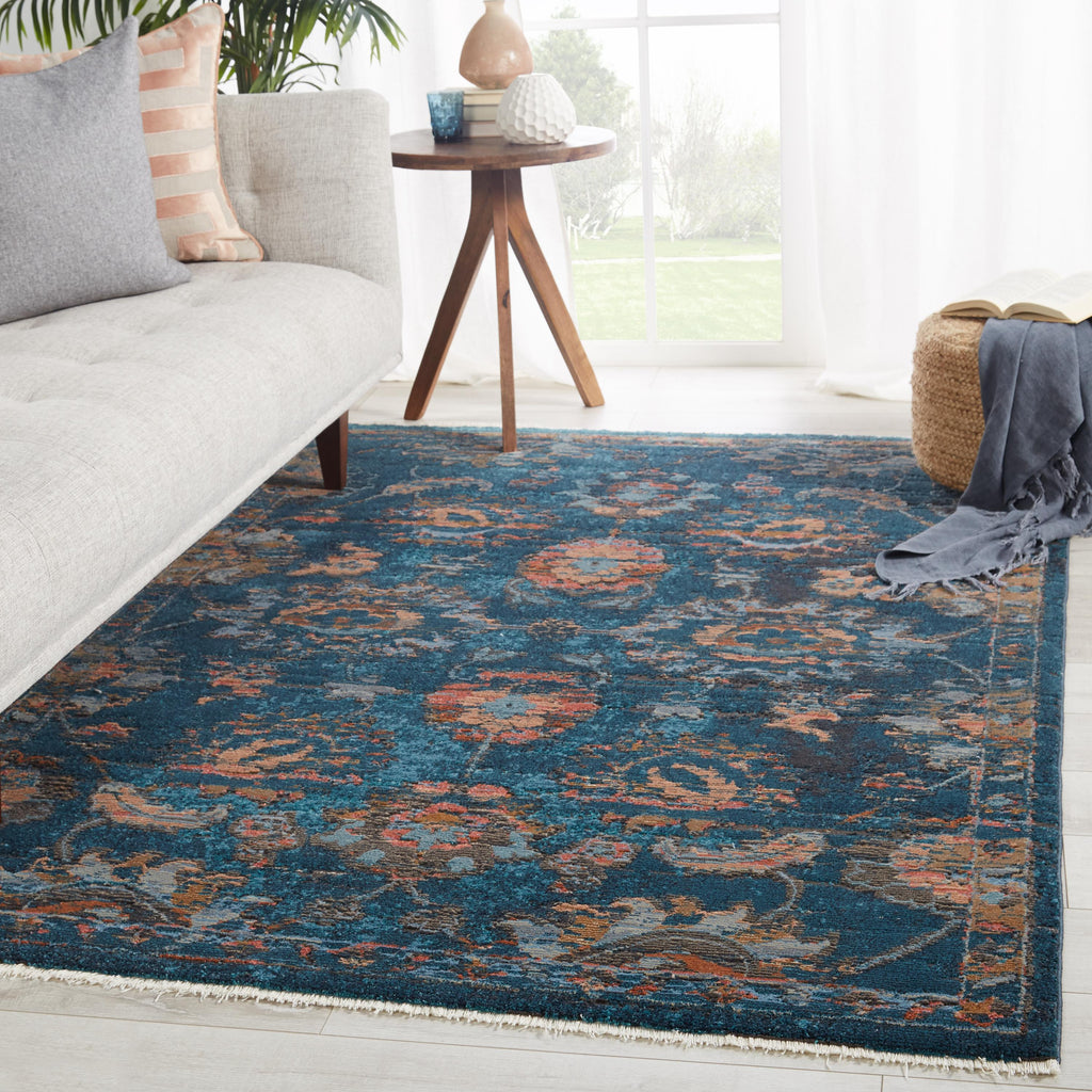 Vibe By Jaipur Living Milana Oriental Blue/ Blush Runner Rug (2'6"X12')