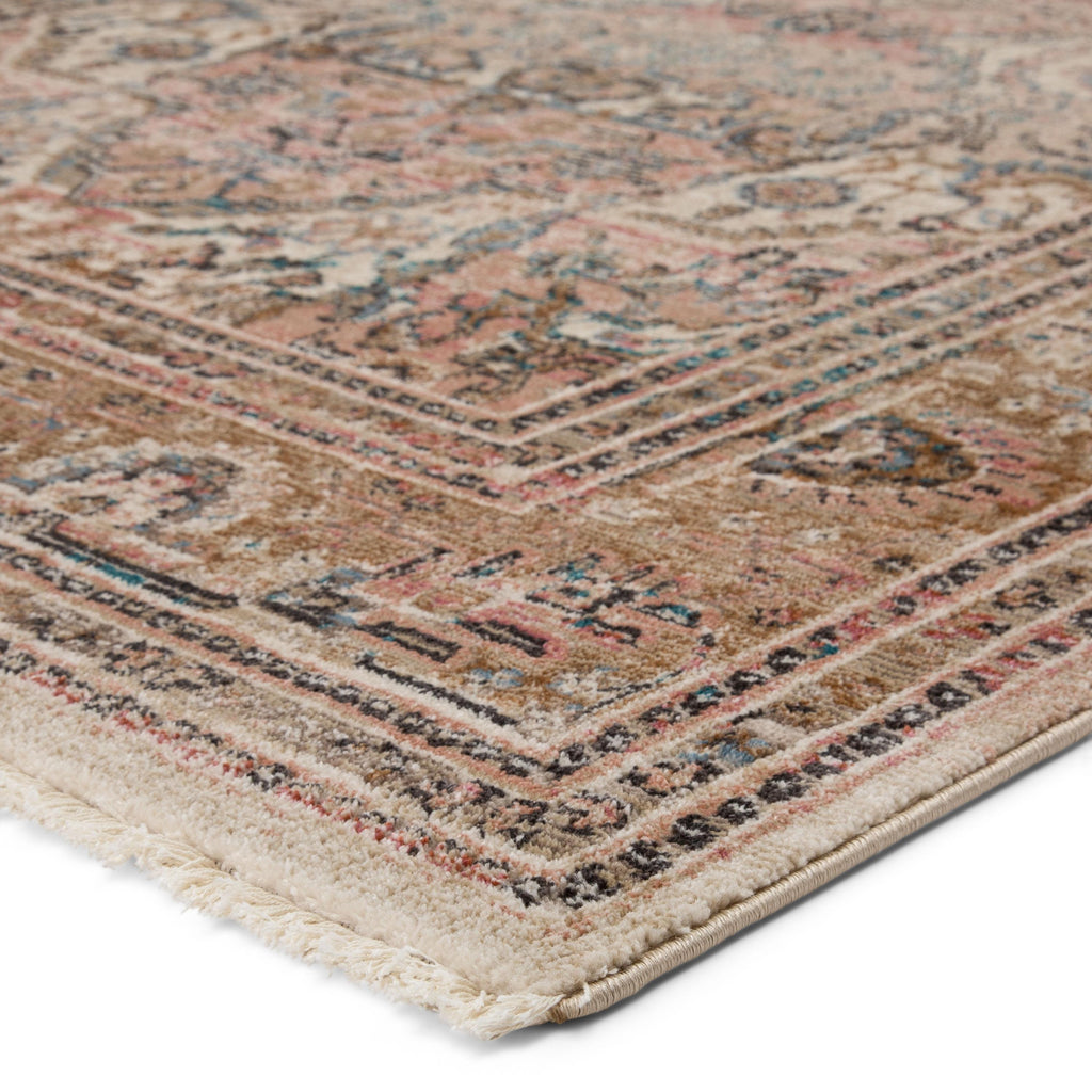 Vibe By Jaipur Living Ginia Medallion Blush/ Beige Area Rug (9'6"X12'7")