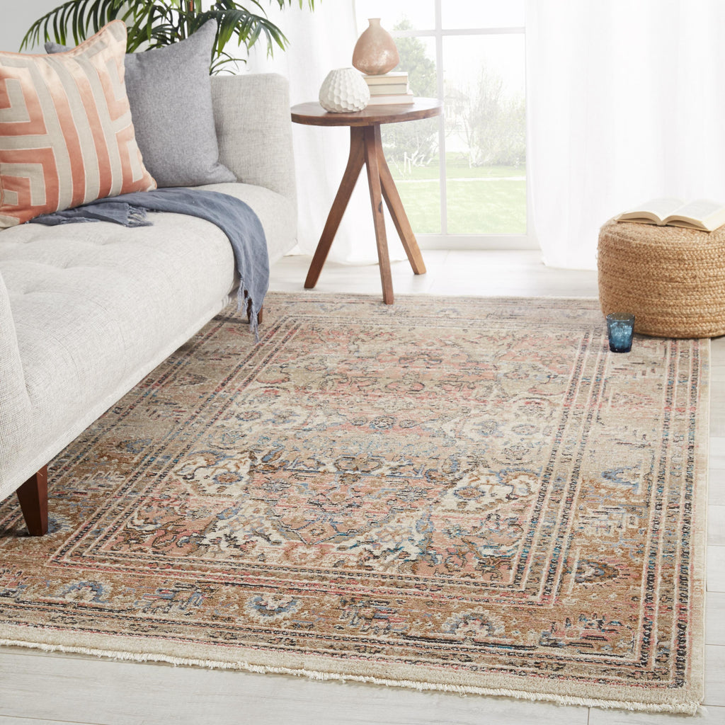 Vibe By Jaipur Living Ginia Medallion Blush/ Beige Area Rug (9'6"X12'7")