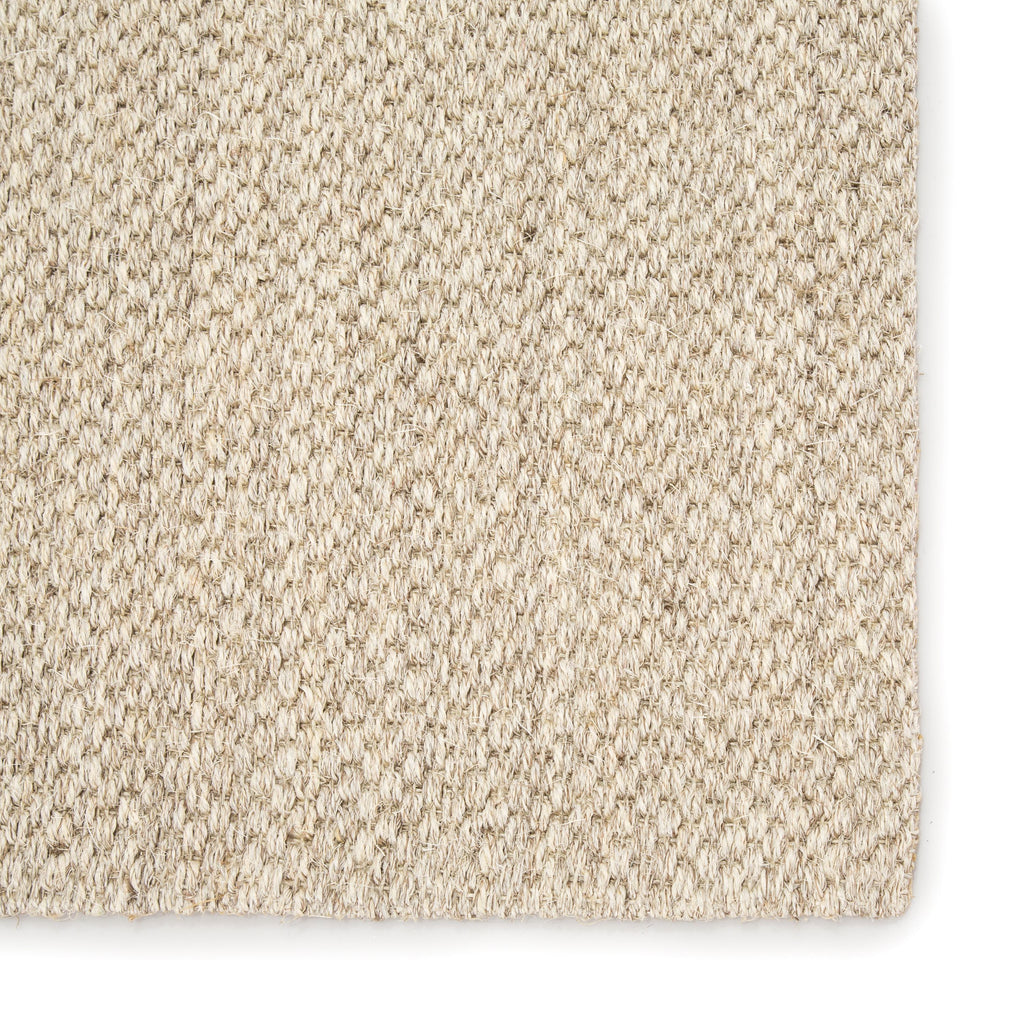 Jaipur Living Naples Natural Solid White/ Taupe Area Rug (9'6"X13'6")
