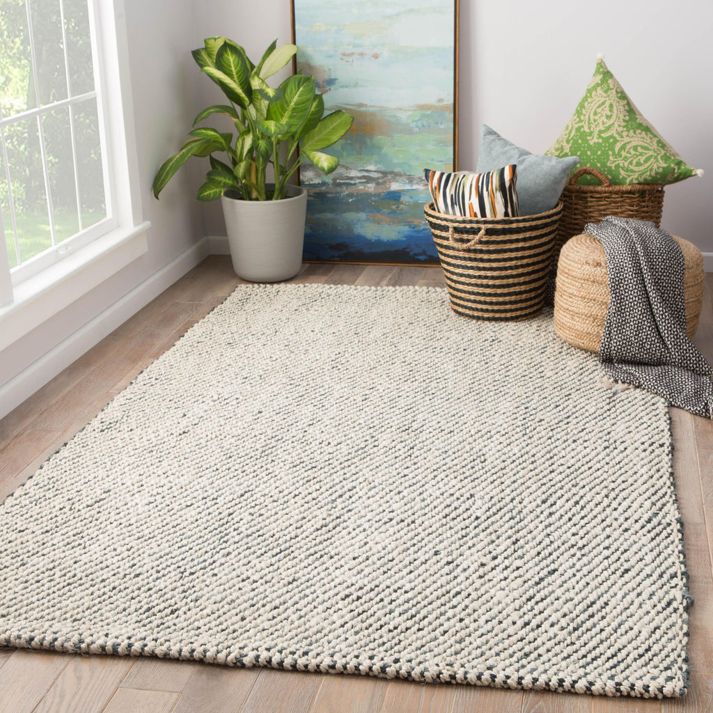 Jaipur Living Almand Natural Solid White/ Gray Area Rug (9'X12')