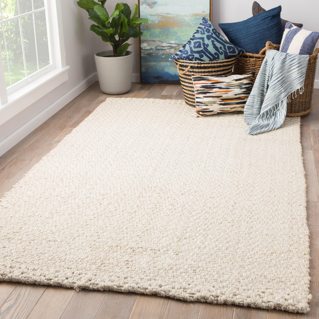 Jaipur Living Tracie Natural Solid White Area Rug (5'X8')