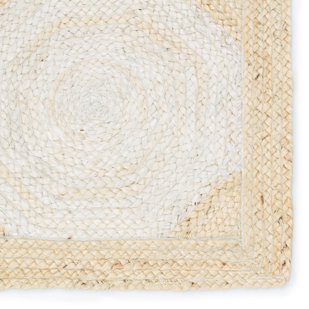 Jaipur Living Fiorita Natural Geometric Light Beige/ White Runner Rug (2'6"X9')