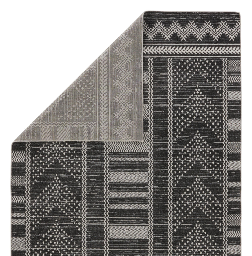 Vibe By Jaipur Living Mateo Tribal Black/ Light Gray Area Rug (5'3"X8')